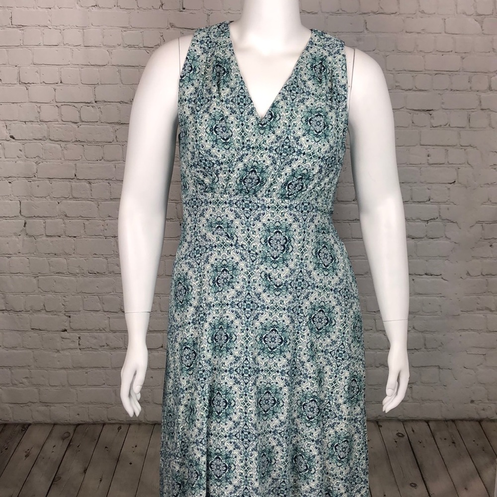 0X Michael Kors Seagreen Wrap Top Midi Dress Plus - Picture 3 of 8